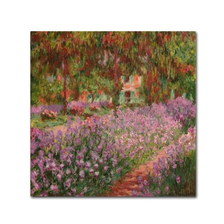 Claude Monet 'The Garden At Giverny' Canvas Art,24x24